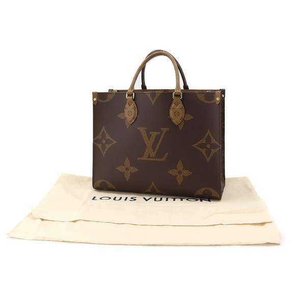Louis Vuitton Giant Monogram Onthego MM Tote Shoulder Bag - Picture 8 of 9